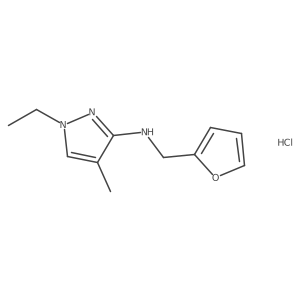 1-ethyl-N-(2-furylmethyl)-4-methyl-1H-pyrazol-3-amine Structure