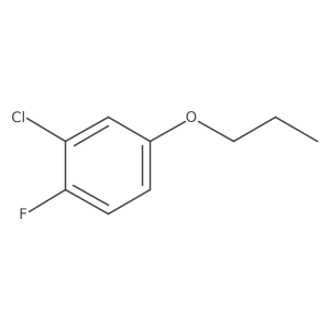 2-Chloro-1-fluoro-4-propoxybenzene结构式