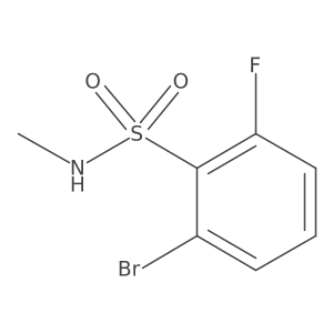 2-Bromo-6-fluoro-N-methylbenzene-1-sulfonamide Structure