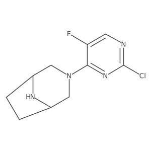 3-(2-Chloro-5-fluoro-4-pyrimidinyl)-3,8-diazabicyclo[3.2.1]octane Structure