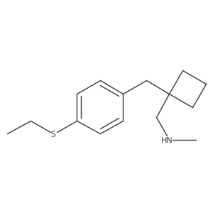 Cyclobutanemethanamine, 1-[[4-(ethylthio)phenyl]methyl]-N-methyl-结构式
