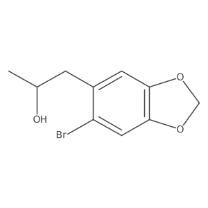 1-(6-Bromo-1,3-dioxaindan-5-yl)propan-2-ol结构式