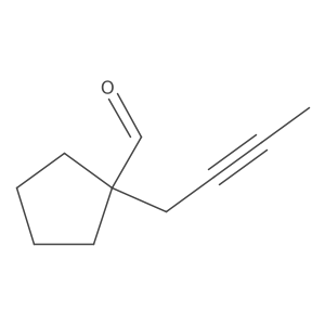 1-(But-2-yn-1-yl)cyclopentane-1-carbaldehyde Structure