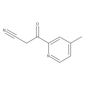 3-(4-Methylpyridin-2-yl)-3-oxopropanenitrile结构式