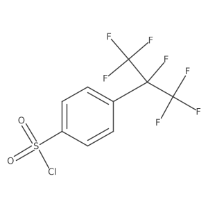 4-(Perfluoropropan-2-yl)benzenesulfonyl chloride Structure