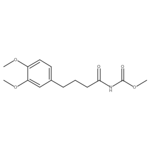 methyl N-[4-(3,4-dimethoxyphenyl)butanoyl]carbamate结构式