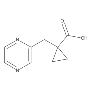 1-[(Pyrazin-2-yl)methyl]cyclopropane-1-carboxylic acid结构式