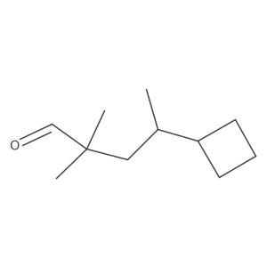 4-Cyclobutyl-2,2-dimethylpentanal结构式