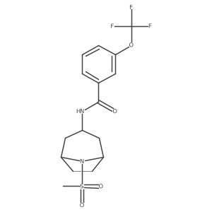 N-(8-(methylsulfonyl)-8-azabicyclo[3.2.1]octan-3-yl)-3-(trifluoromethoxy)benzamide Structure