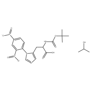 Boc-D-His(DNp)-OH.IPA结构式