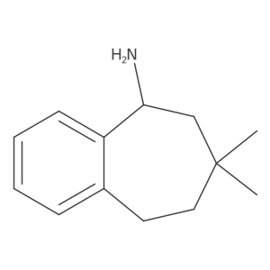 (5S)-7,7-Dimethyl-6,7,8,9-tetrahydro-5H-benzo[7]annulen-5-amine结构式