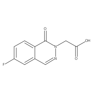 2-(6-Fluoro-1-oxo-1,2-dihydrophthalazin-2-yl)acetic acid结构式