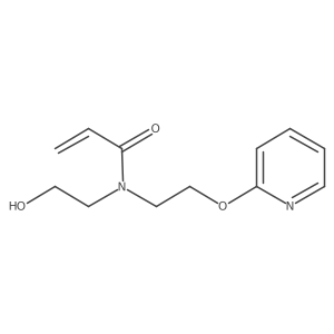 N-(2-hydroxyethyl)-N-[2-(pyridin-2-yloxy)ethyl]prop-2-enamide结构式