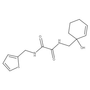 N'-[(1-hydroxycyclohex-2-en-1-yl)methyl]-N-[(thiophen-2-yl)methyl]ethanediamide Structure