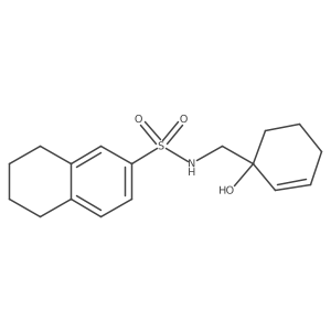 N-[(1-hydroxycyclohex-2-en-1-yl)methyl]-5,6,7,8-tetrahydronaphthalene-2-sulfonamide Structure