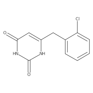 6-(2-chlorobenzyl)pyrimidine-2,4(1H,3H)-dione结构式