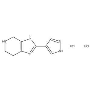 2-(1H-Pyrazol-4-yl)-4,5,6,7-tetrahydro-1H-imidazo[4,5-c]pyridine dihydrochloride Structure