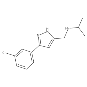{[5-(3-chlorophenyl)-1H-pyrazol-3-yl]methyl}(propan-2-yl)amine Structure