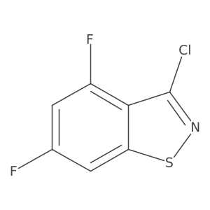 3-Chloro-4,6-difluoro-1,2-benzothiazole Structure