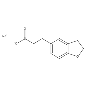 Sodium 2-(2,3-dihydro-1-benzofuran-5-yl)ethane-1-sulfinate结构式