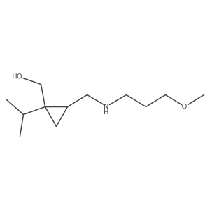 (2-{[(3-Methoxypropyl)amino]methyl}-1-(propan-2-yl)cyclopropyl)methanol结构式
