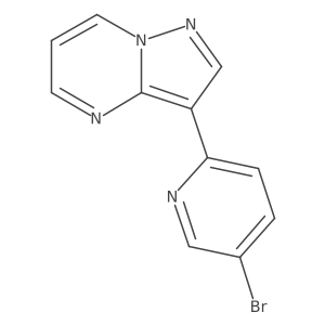 5-Bromo-2-{pyrazolo[1,5-a]pyrimidin-3-yl}pyridine结构式