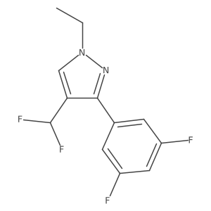 4-(difluoromethyl)-3-(3,5-difluorophenyl)-1-ethyl-1H-pyrazole Structure