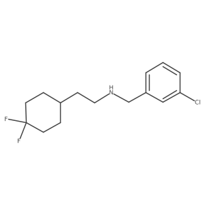 [(3-Chlorophenyl)methyl][2-(4,4-difluorocyclohexyl)ethyl]amine Structure