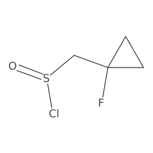 (1-Fluorocyclopropyl)methanesulfinyl chloride结构式