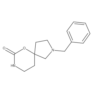 2-Benzyl-6-oxa-2,8-diazaspiro[4.5]decan-7-one结构式