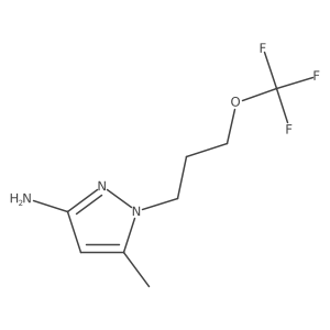 5-methyl-1-[3-(trifluoromethoxy)propyl]-1H-pyrazol-3-amine Structure