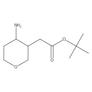 Tert-butyl 2-(4-aminooxan-3-yl)acetate Structure
