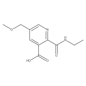 2-(Ethylcarbamoyl)-5-(methoxymethyl)pyridine-3-carboxylic acid Structure