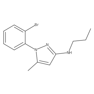 1-(2-bromophenyl)-5-methyl-N-propyl-1H-pyrazol-3-amine Structure