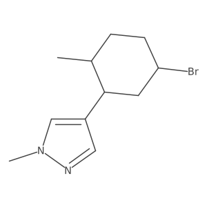 4-(5-bromo-2-methylcyclohexyl)-1-methyl-1H-pyrazole Structure