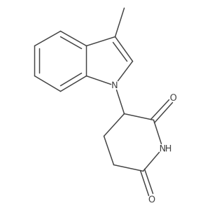 3-(3-methyl-1H-indol-1-yl)-2,6-Piperidinedione结构式