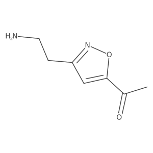 1-[3-(2-Aminoethyl)-1,2-oxazol-5-yl]ethan-1-one结构式
