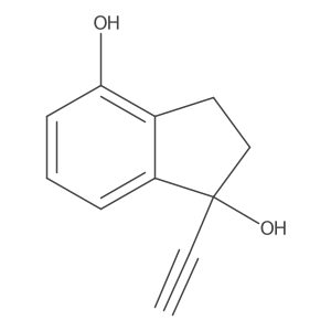 1-ethynyl-2,3-dihydro-1H-indene-1,4-diol Structure
