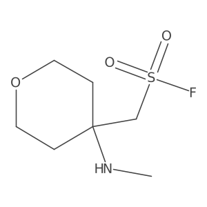 [4-(Methylamino)oxan-4-yl]methanesulfonyl fluoride结构式