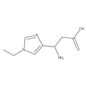 (3R)-3-amino-3-(1-ethyl-1H-imidazol-4-yl)propanoic acid Structure
