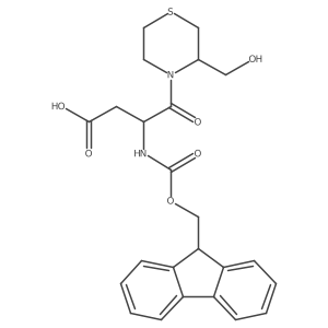 3-({[(9H-fluoren-9-yl)methoxy]carbonyl}amino)-4-[3-(hydroxymethyl)thiomorpholin-4-yl]-4-oxobutanoic acid结构式