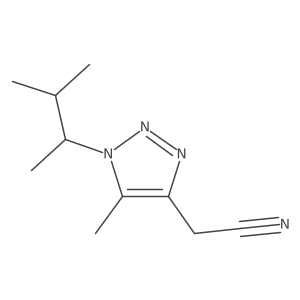 2-[5-methyl-1-(3-methylbutan-2-yl)-1H-1,2,3-triazol-4-yl]acetonitrile Structure