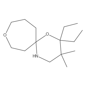 2,2-Diethyl-3,3-dimethyl-1,9-dioxa-5-azaspiro[5.6]dodecane Structure