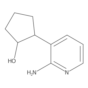 2-(2-Aminopyridin-3-yl)cyclopentan-1-ol结构式