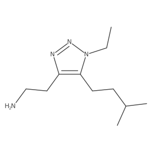 2-[1-ethyl-5-(3-methylbutyl)-1H-1,2,3-triazol-4-yl]ethan-1-amine Structure