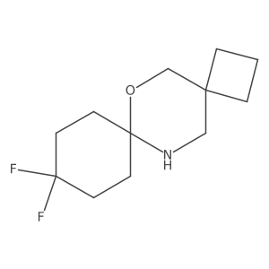 10,10-Difluoro-6-oxa-13-azadispiro[3.2.5^{7}.2^{4}]tetradecane Structure
