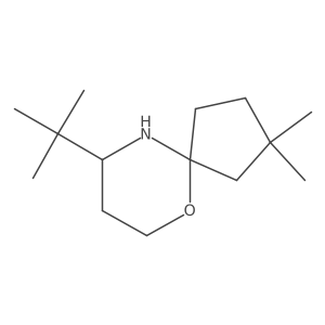 9-Tert-butyl-2,2-dimethyl-6-oxa-10-azaspiro[4.5]decane Structure
