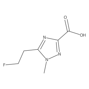 5-(2-fluoroethyl)-1-methyl-1H-1,2,4-triazole-3-carboxylic acid Structure
