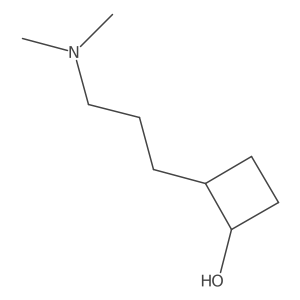 2-[3-(Dimethylamino)propyl]cyclobutan-1-ol Structure