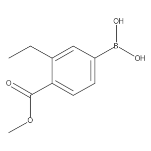4-Methoxycarbonyl-3-(ethyl-d5)-phenylboronic acid结构式